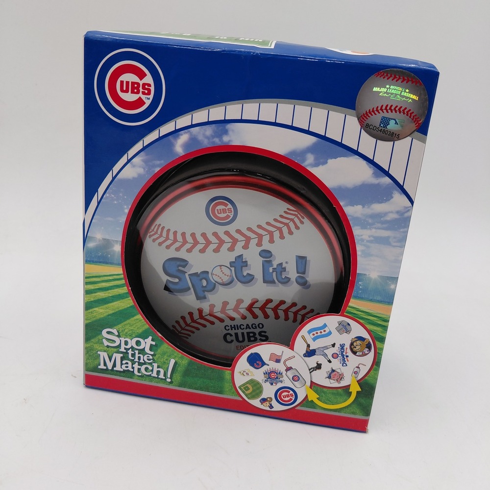 Spot It Chicago Cubs MLB Edition Card Game MasterPieces Collectible Tin New